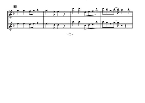 ♫楽譜「空も飛べるはず」フルート二重奏［MM2.5］