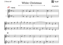 ♫楽譜「White Christmas」ホルン二重奏［MM3］