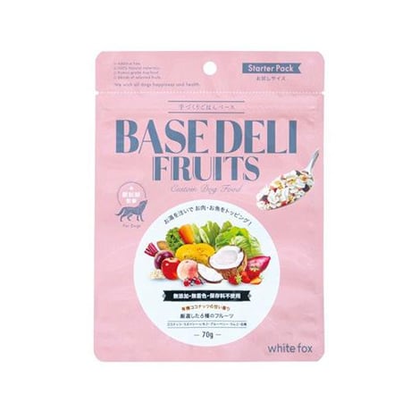 BASE DELI FRUITS ベースデリフルーツ 70g/500g ホワイトフォックス 犬用おやつ ドッグフード ペット用品