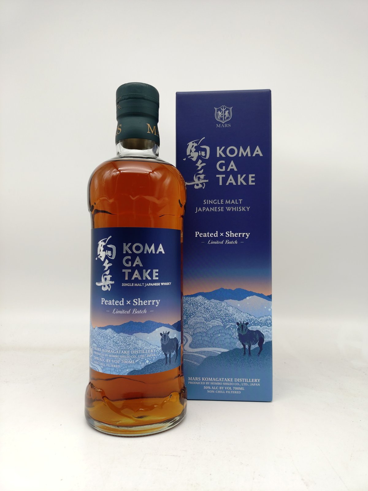 シングルモルト駒ヶ岳 Peated×Sherry 化粧箱入り ウィスキー50度 ※お一