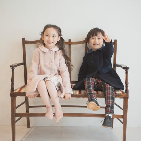 《Dusty Pink》Classic Wool Blend Long Coat