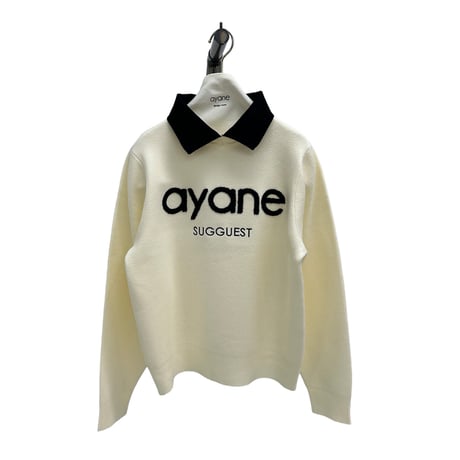 【ayane】ステンカラーロゴニット