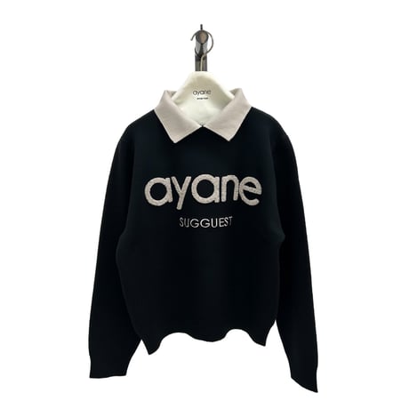 【ayane】ステンカラーロゴニット