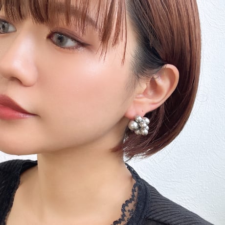 【charmaer】メタルボールピアス