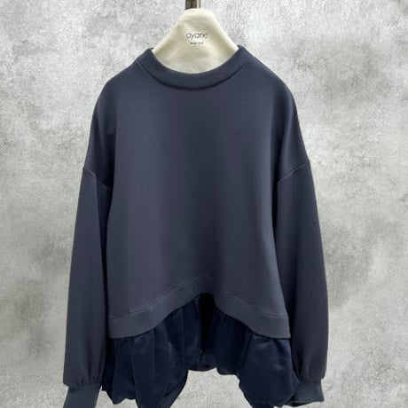 【ayane】裾シアードッキングカットソープルオーバー