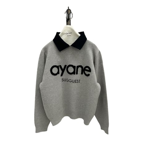 【ayane】ステンカラーロゴニット