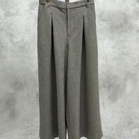 【ayane】MIX TWEED ボックスタックワイドパンツ