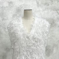 【ayane】ロングフェザーヤーンベスト