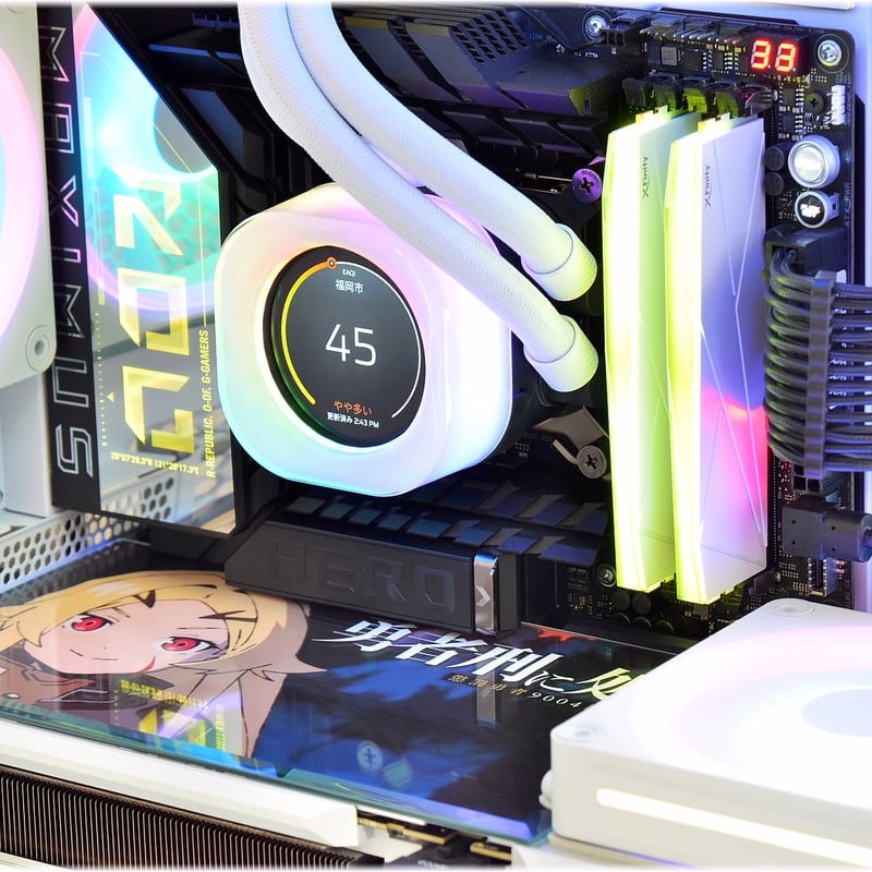 GPUガラストップ・外周斜面研磨 【ゲーミングPC用・壁紙＆フィギュア