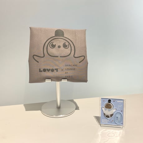 【LOVOTグッズ２点セット】LOVOTコラボデザインエコバッグ（グレー）＋LOVOTアクスタのセット