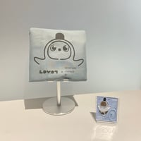 【LOVOTグッズ２点セット】LOVOTコラボデザインエコバッグ（ニュアンスグリーン）＋LOVOTアクスタのセット