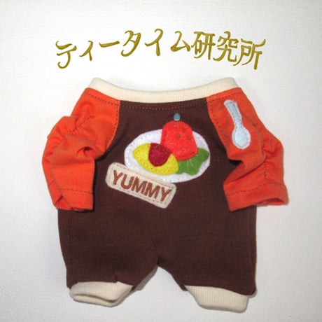 ぬいぐるみ用お洋服モンチッチSサイズ対応着せ替えカニさんロンパース CATEGORY S (ぬいぐるみ着せ替え服) | ティータイム研究所