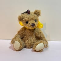 ミニチュー カックンベア 12cm｜キャメルのモヘア・テディベア バッグチャーム｜5ジョイント｜Teddy Bear JIJI