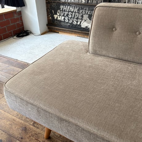 JAPAN USED  WOODEN FRAME FABRIC DAY BED
