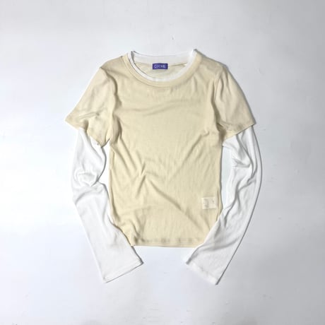 COOME "SHEER LAYERED TOP"