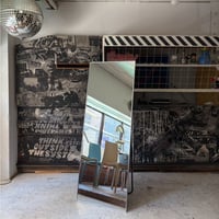 USED STEEL FRAME STAND MIRROR