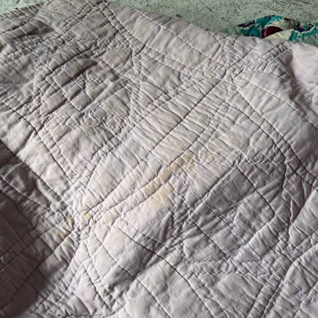 VINTAGE  70S PATCHWORK QUILT RUG