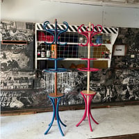 USED WOOD AND METAL COAT HANGER
