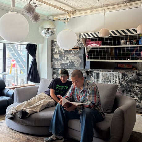 JAPAN USED  "COLONEL" FABRIC COUCH SOFA