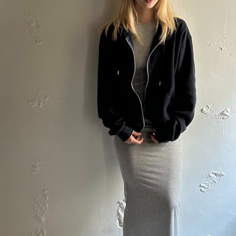 COOME "WAFFLE ZIP UP HOODIE"