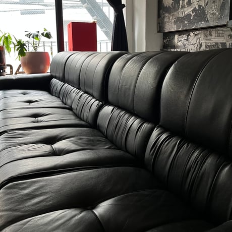 USED  LEATHER 5P SOFA