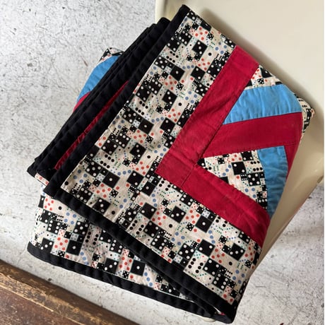 VINTAGE  PATCHWORK QUILT RUG