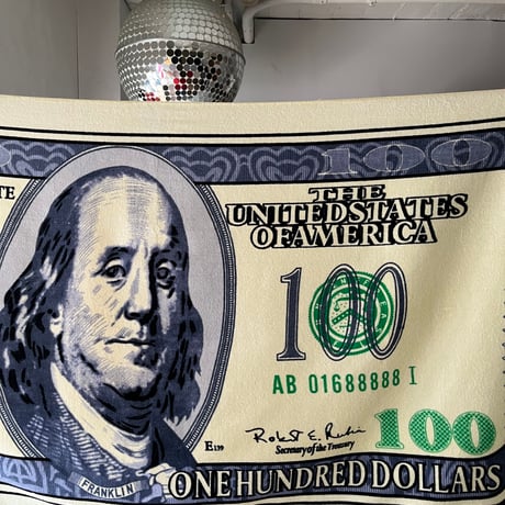 NEW 100$ BILL BEACH TOWEL