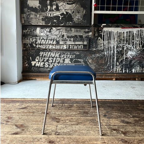 USED STACKING VINYL STOOL