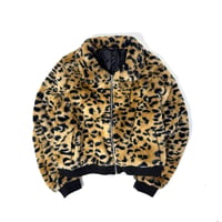 USED 00S "NO BOUNDARIES" LEOPARD FUR JACKET