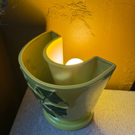 VINTAGE  50'S TV PLANTER CERAMIC LAMP
