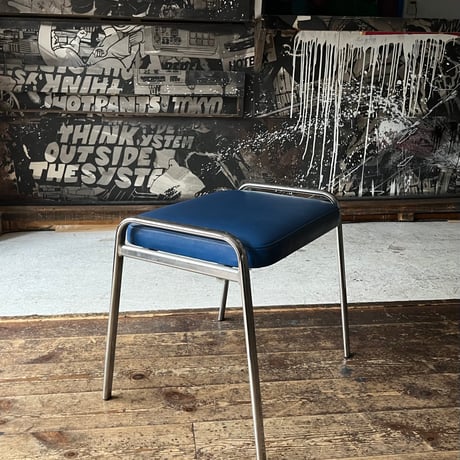 USED STACKING VINYL STOOL