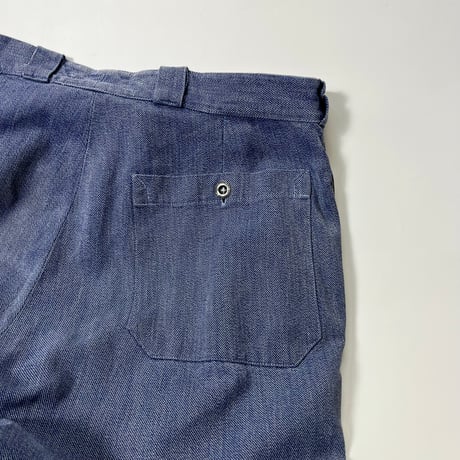 VINTAGE 50-60'S "SWISS ARMY" DENIM TROUSERS