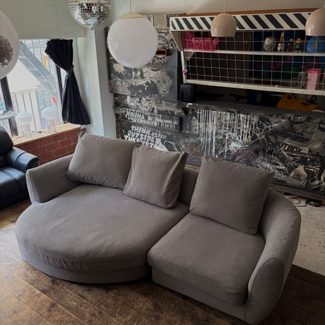 JAPAN USED  "COLONEL" FABRIC COUCH SOFA