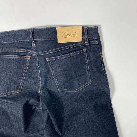 USED "GUCCI" LOW-RISE DENIM PANTS