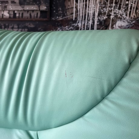 USED VINYL LEATHER 1P SOFA