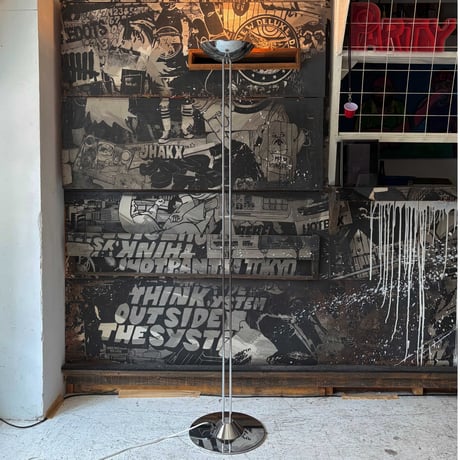JAPAN USED IRON FRAME FLOOR STAND LAMP