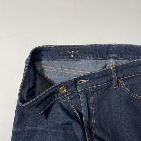 USED "GUCCI" LOW-RISE DENIM PANTS