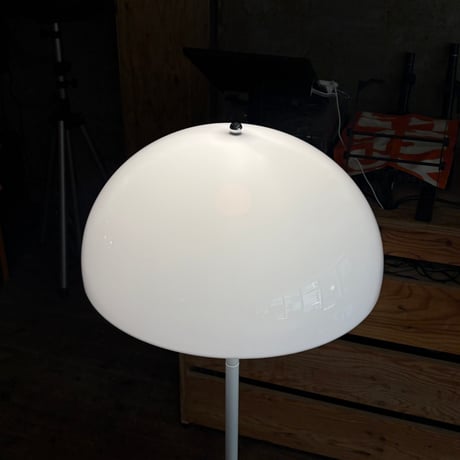 USED  STEEL FRAME PLASTIC SHADE FLOOR LAMP