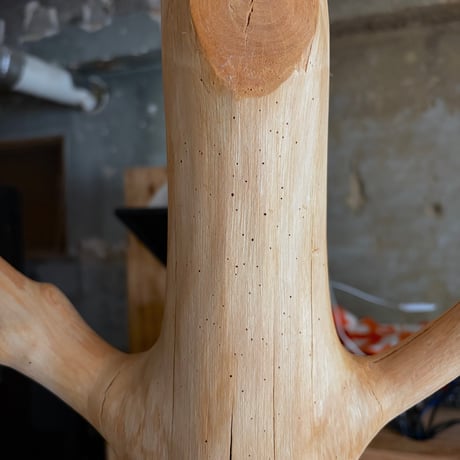 USED  WOODEN POLE HANGER