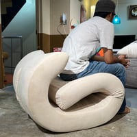 USED UNKNOWN FABRIC STOOL