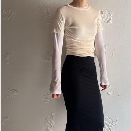 COOME "SHEER LAYERED TOP"