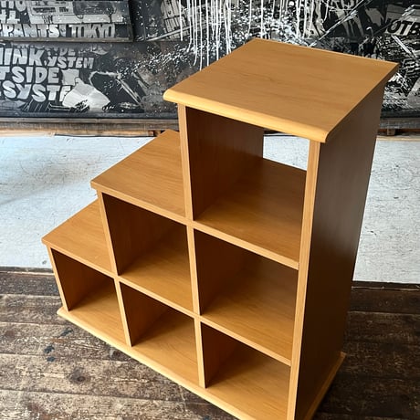 USED WOODEN STAIRS CARRY SHELF