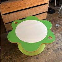 USED WOODEN FLOWER CENTER TABLE