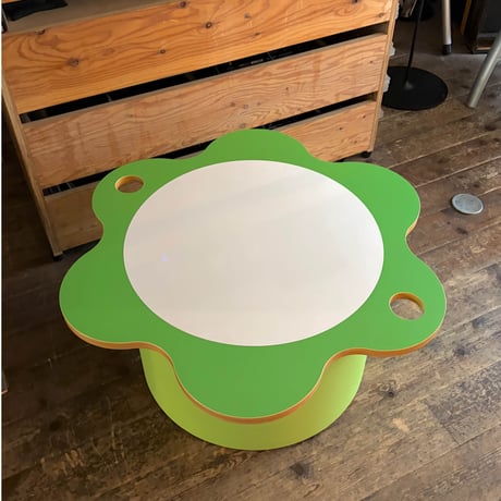 USED WOODEN FLOWER CENTER TABLE