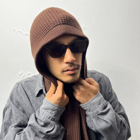 COMFORTABLE REASON "Wool Hood Scarf"