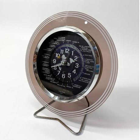 VINTAGE  70'S "LORD KING / WORLD TIME CLOCK"