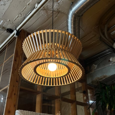 USED WOODEN PENDANT LAMP