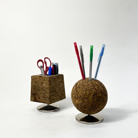 VINTAGE 60’S-70’S CORK ROTATING PEN HOLDER