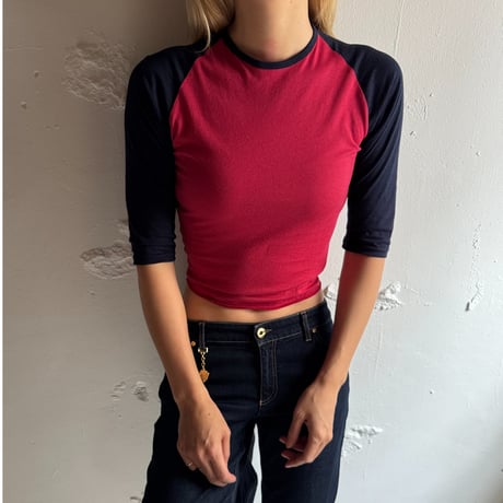COOME "COTTON RAGRAN TEE"