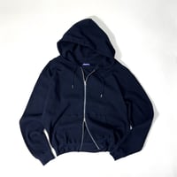 COOME "WAFFLE ZIP UP HOODIE"